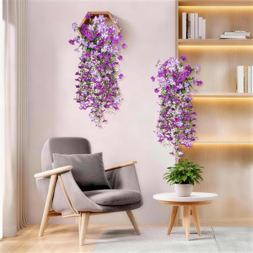 INQCMY Artificial Fake Flowers Plants for Outdoor Spring Summer Decoration