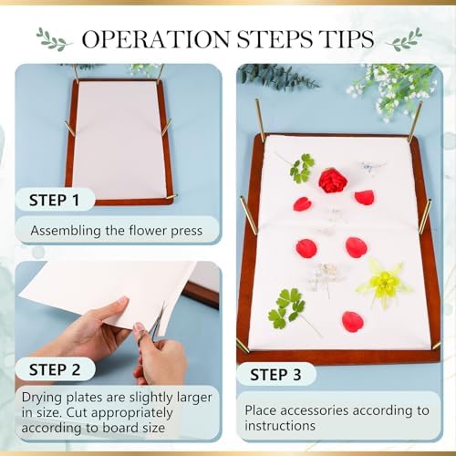 Aboofx Flower Press Kit, 15.7" x 11.8" 6 Layers Flower Pressing Kit
