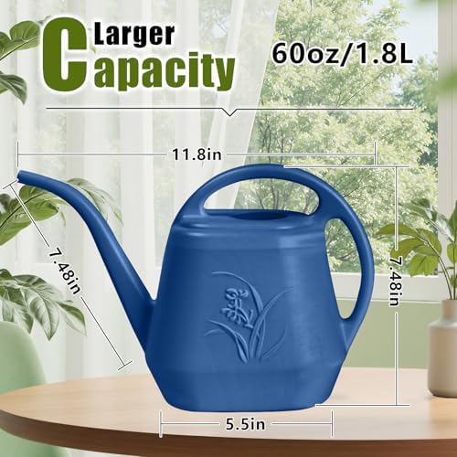 Plastic Watering Can Grip -1/2 Gallon - Blue
