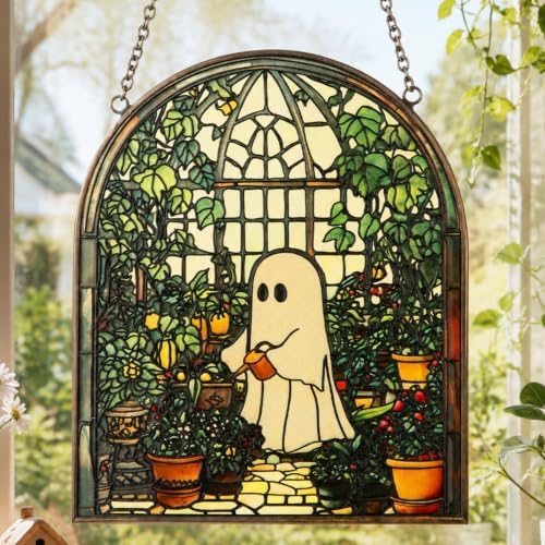 Colingmill Ghost Plant Suncatcher Cute Ghost Greenhouse Suncatcher