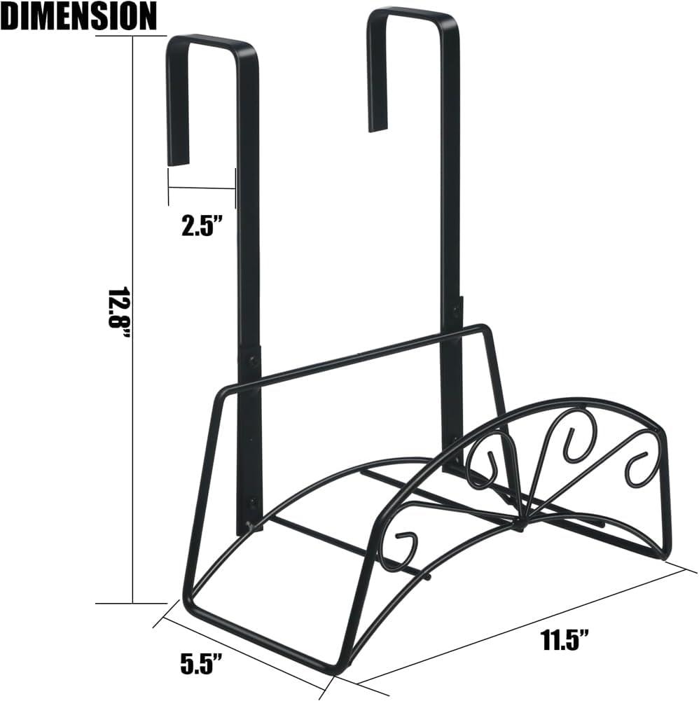 Garden Hose Holder, Water Hose Holder,Sturdy Hose Reel Holds, Metal Water Hose Stand for Outside -Wall Mount Or Hanger