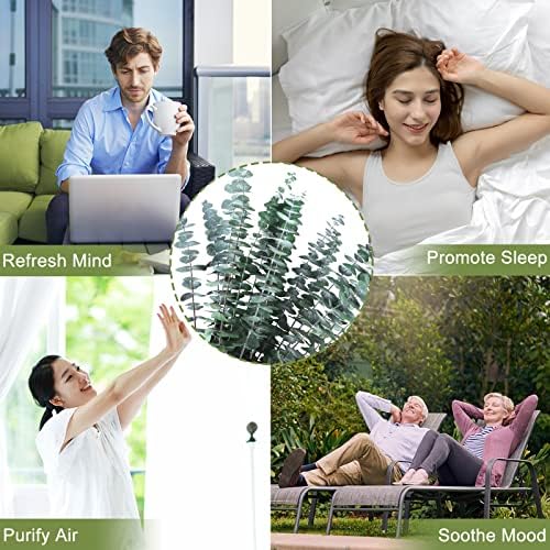 16 Pcs Dried Eucalyptus Stems for Shower Hanging, 17'' Real Fresh Plants