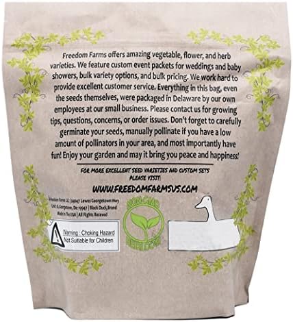 Set of 43 Assorted Vegetable & Herb Seed Packets - Over 10,000 Seeds! - Includes Mylar Storage Bag - Deluxe Garden Heirloom Seeds - 100% Non-GMO