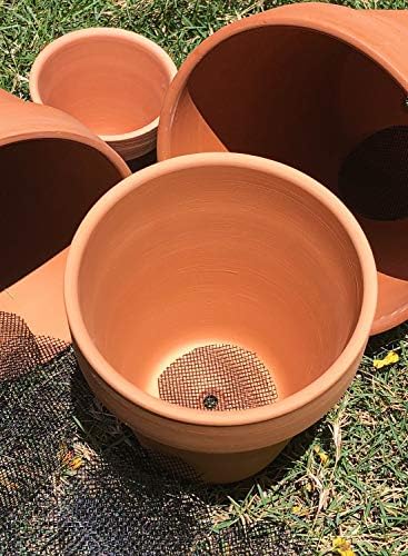 LE TAUCI Plant Pot Drainage Hole Mesh Pads, 2-Inch, 50-Pack