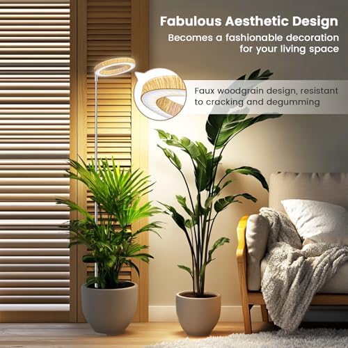 Kullsinss 6.3in Grow Lights for Indoor Plants, Full Spectrum Plant Light