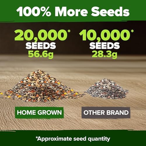 HOME GROWN Monarch Butterfly Wildflower Mix Seeds, 20,000+ Seeds, 2 oz