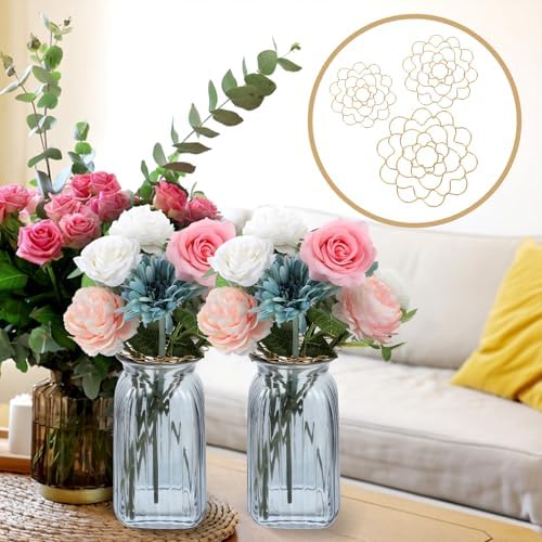 Classicseali 3pcs Flower Grid,4/5/6 in Flower Wire for Vase