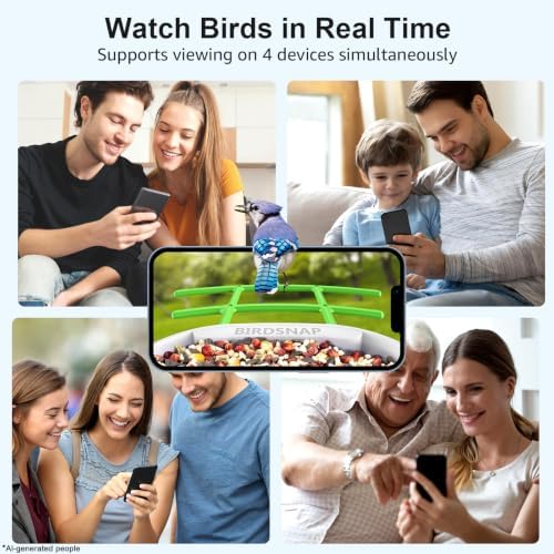 birdsnap® PAV Bird Feeder with Camera Solar Powered 2K Live Video 64GB Card