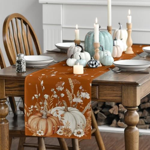 Artoid Mode 210 GSM Fall Table Runner Home Party Decor 13x36 Inch