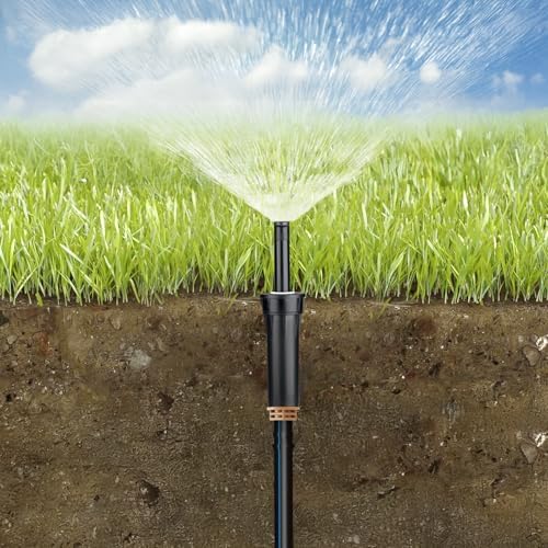 RedChili 1/2 Inch Drip Irrigation Fitting To 1/2 Inch Male Hose Threaded Adapter, 10 Pack PVC To Drip Irrigation Coupling Adapter With 1/2" Male Pipe Thread(MPT) x 1/2" Barbed Connectors