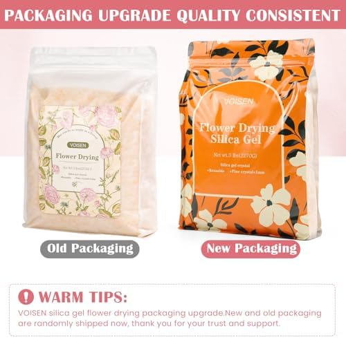 VOISEN Silica Gel Flower Drying, 10LBS Silica Gel for Drying Flowers