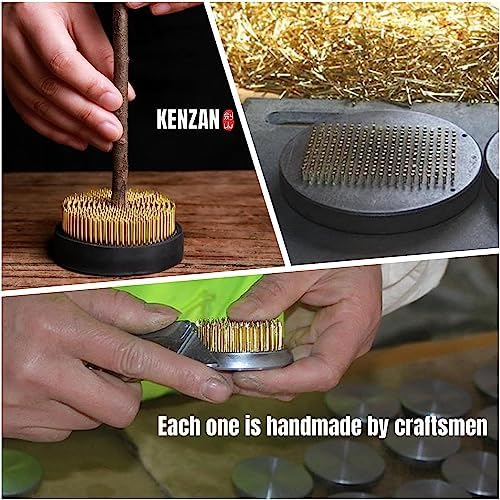 Eggone Flower Frog Stainless Steel Japanese Ikebana Pin Frog Floral Arrangement Holder Kenzan Flower Vase Round Metal Flower Arranger Tool (3.2inch / 80mm)