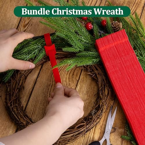 60 Pcs Christmas Garland Ties, Adjustable Nylon Garden Plant Cable Straps
