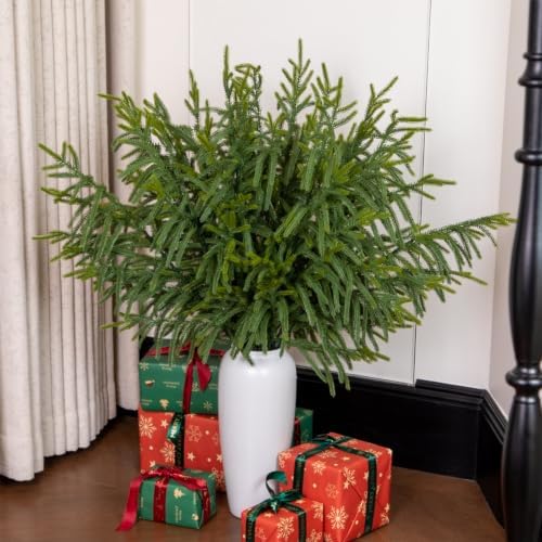 GIAUMA 16 Pcs 36'' Long Artificial Norfolk Pine Stems Realistic Branches