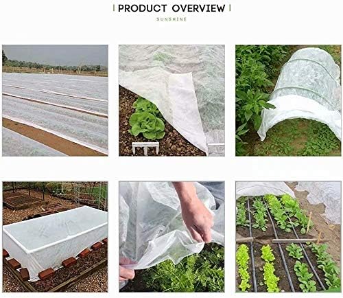 Agfabric Plant Covers Freeze Protection 10'x12' 0.55oz Frost Blankets for Plants Plant Frost Protection Covers Garden Winter Frost Pests Protection,White