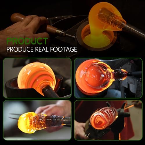 2 Pcs Blown Glass Hummingbird Feeder for Outdoors Hanging