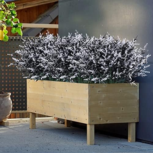 RECUTMS Artificial Plants Spring Black Greenery Fake Fall Outdoor Flowers