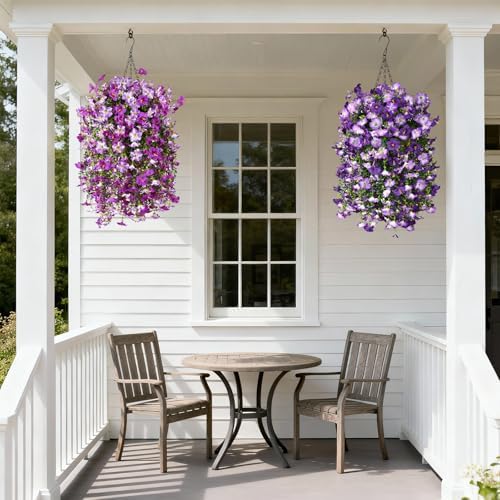 INQCMY Artificial Fake Flowers Plants for Outdoor Spring Summer Decoration