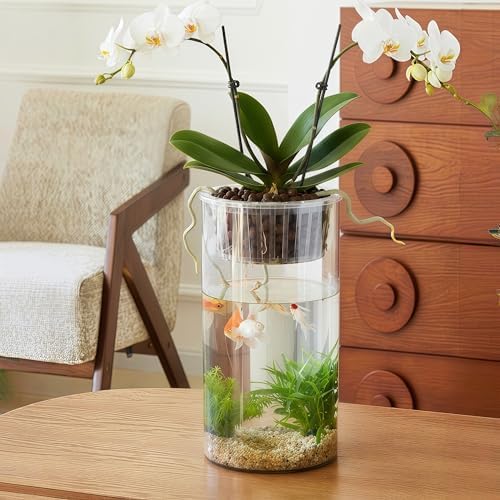Liotww Extra Large Clear Plastic Flower Vase, Acrylic Cylinder Floor Vases