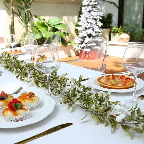 Joyhalo 5.9FT Christmas Garland with Lights Battery Operated