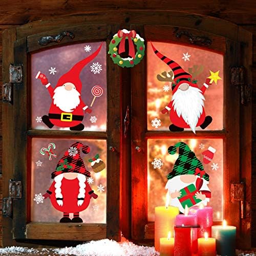 Christmas Window Clings 316PCS Christmas Decorations Window Stickers Decals