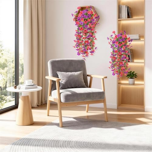 INQCMY Artificial Fake Flowers Plants for Outdoor Spring Summer Decoration