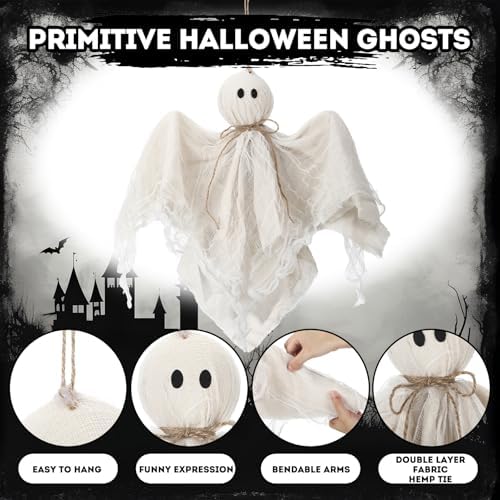 Vicenpal 4 Pack Halloween Decorations Outdoor Hanging Ghost