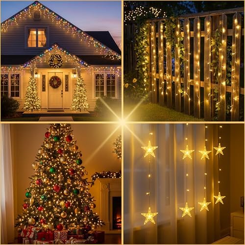 Holiday Joy Mighty Clip Hooks for Outdoor String Lights, 200 Pack