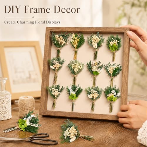 12/24PCS Handmade Dried Flower Bouquet Natural Dried Wildflowers