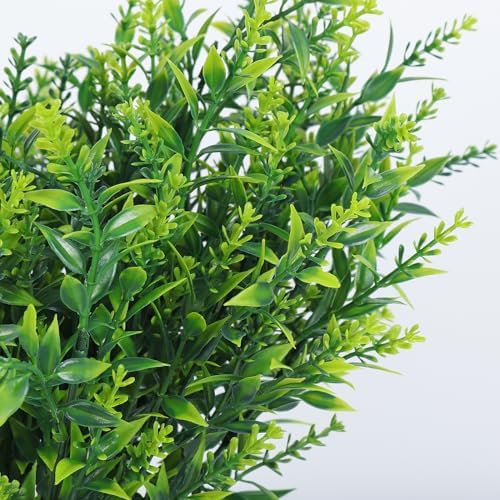 RECUTMS Artificial Outdoor Plants Artificial Flowers for Outside Fake Green