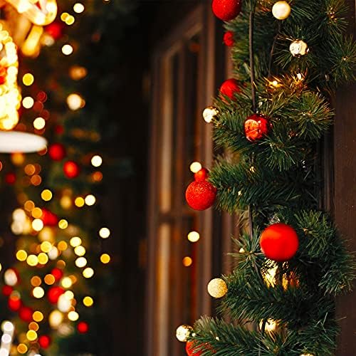 35 Pcs Christmas Garland Ties for Banister 14 Inch Artificial Pine Needles