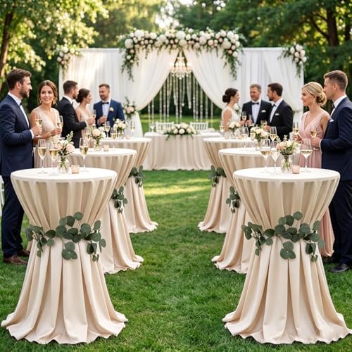 6 Pack Eucalyptus Garland Wedding Cocktail Table Ties Faux Greener