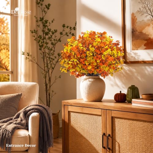 Der Rose 24 Stems Fall Babys Breath Artificial Flowers for Home Vase Decor