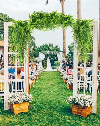 RECUTMS Hanging Money Plants Fake Outdoor Hanging Artificial Flowers Vines