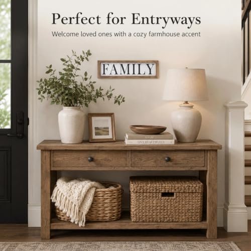 Wooden Family Sign Wall, Shelf, Mantel, Entryway Table Home Decor