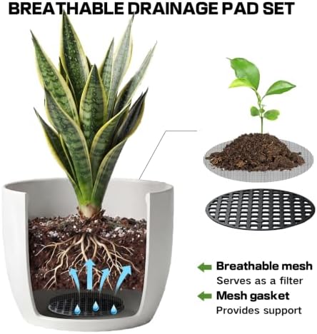 100 Mesh Screen for Planter Pots, Pot Grid Mats Pads, Plant Drainage Insert