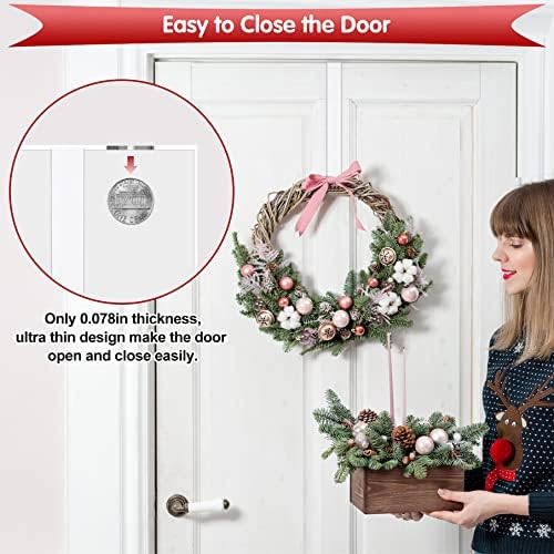 12" Wreath Hangers for Front Door, Non Scratch Wreath Door Hanger