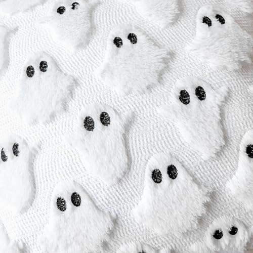 Halloween Pillow Covers 12x20 Set of 2 White Ghost Farmhouse Home Decor