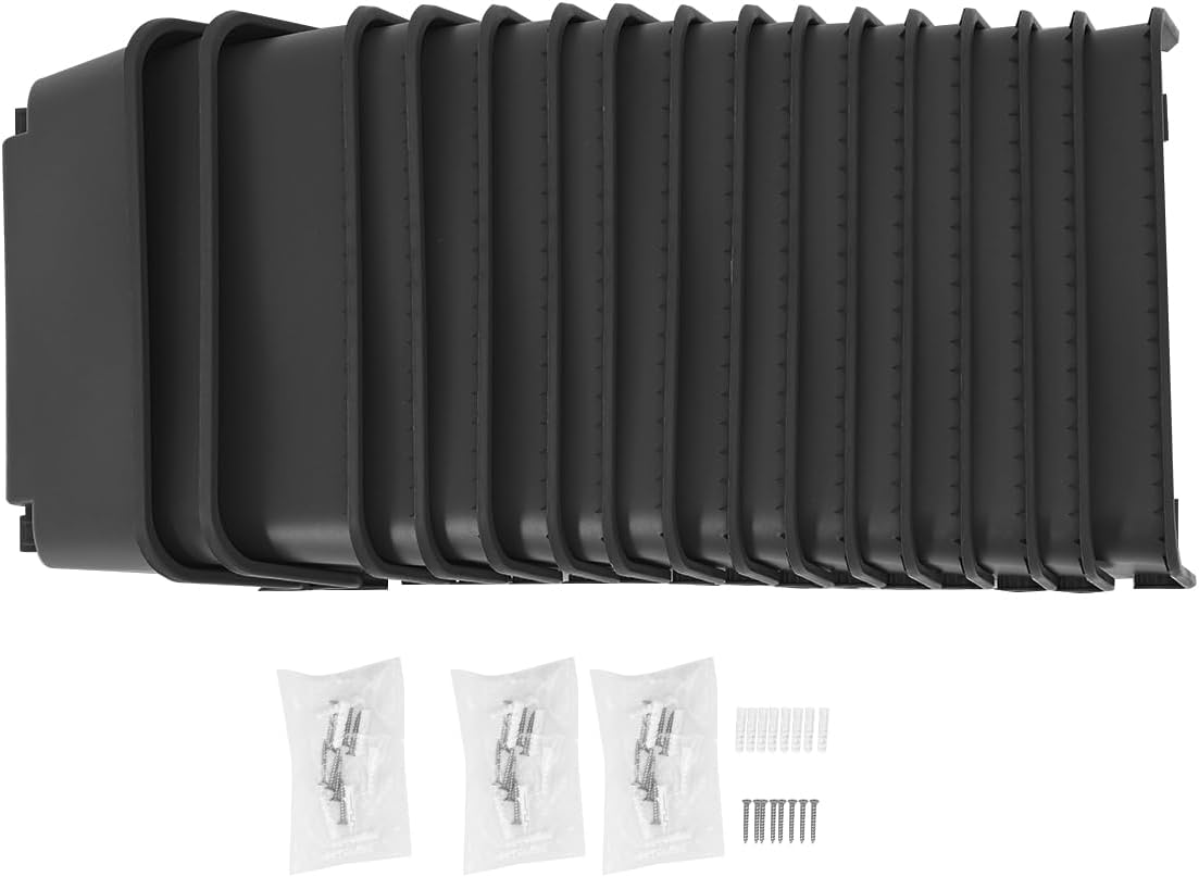 16 Pack Vertical Garden Planter,13 inch Wall Mounted Planter for Patio Indoor Outdoor Decor, Garden Self Watering Pot