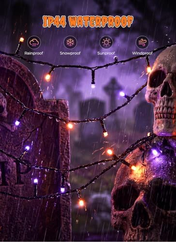 Minetom 400 LED Halloween String Lights 132FT Outdoor Halloween Lights