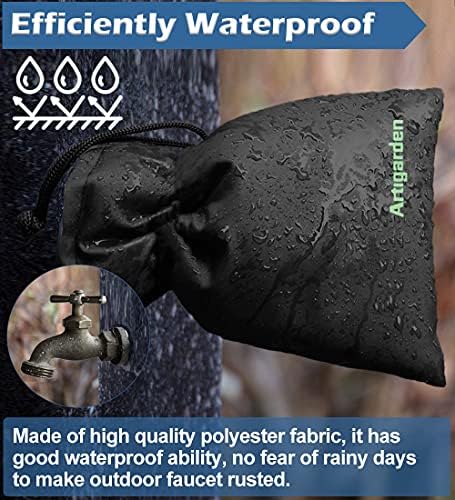 Artigarden Upgraded Outdoor Faucet Cover Socks for Winter Freeze Protection