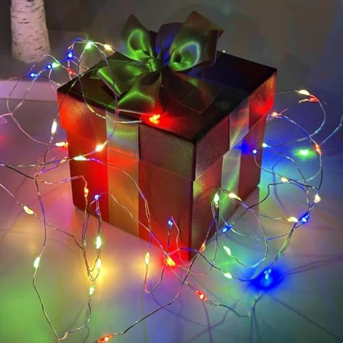 4 Pack Fairy Lights Battery Operated with Timer Christmas Lights Multicolor