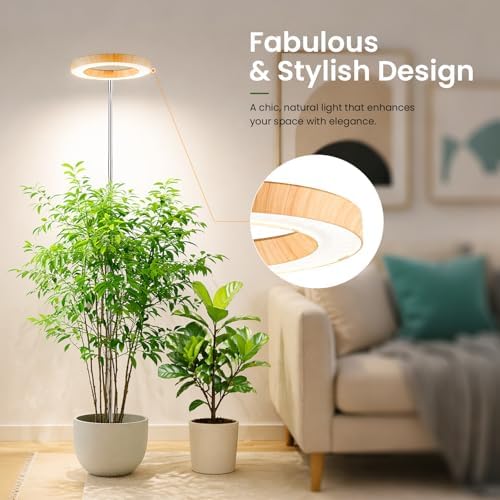 Grow Lights for Indoor Plants, 6.3" Full Spectrum Plant Light with Base