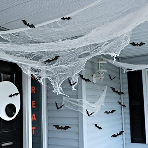 7 Pack Creepy Cloth Halloween Decorations72x30 Inch with Bats