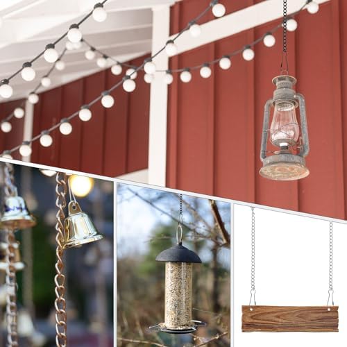 M METERXITY 6-Pack Chain for Hanging Plants 30cm/12in Iron Black