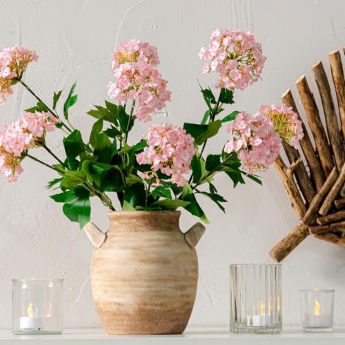 Vanselia Ceramic Flower Vase Home Decor Living Room Table Vases (7.1" Rust)