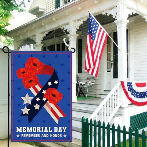 Memorial Day Garden Flag 12x18 Inch Double Sided