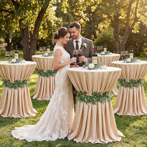 6 Pack Ruscus Garland Wedding Cocktail Table Ties Faux Greener