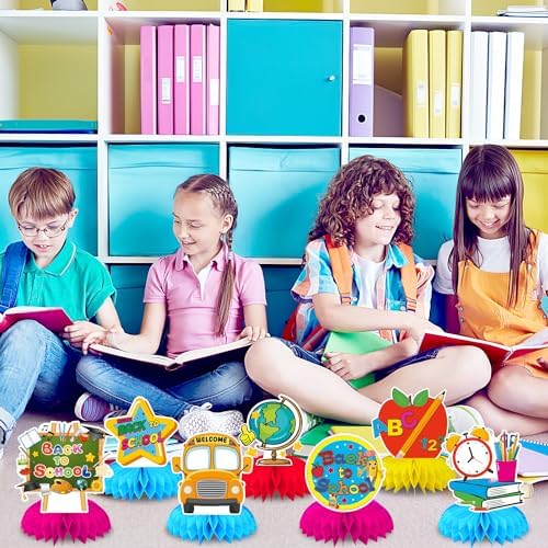 10Pcs Back to School Centerpieces, First Day of School Table Decor