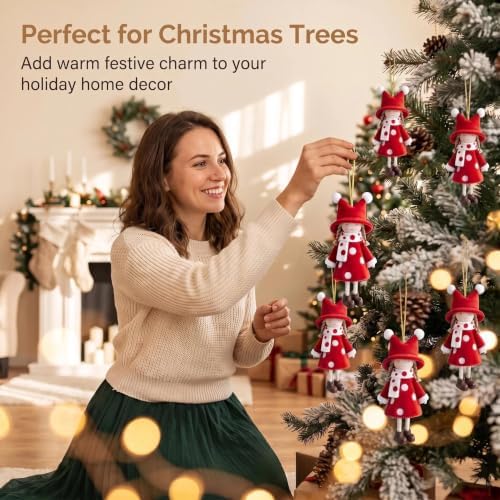 16Pcs Classic Girl Christmas Ornaments